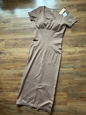 NWT Popilush Eco Friendly Shapewear Midi Dress Sculpting Bodycon Size 3XL/4XL